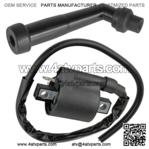 Ignition Coil with Spark Plug Boot Cap for Yamaha Grizzly 600 1998 1999-2001