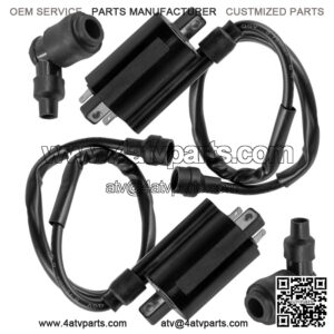 Ignition Coil w/ Spark Plug Boot Cap For Kawasaki Mule 3010 KAF620 2007-2008