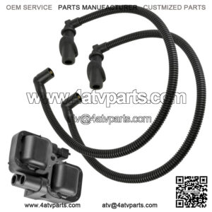 Ignition Coil w/ Spark Plug Wire For Polaris RZR / RZR S / RZR 4 800 EFI 2009-10 (For: Polaris)
