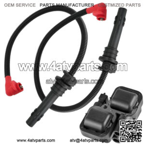 Ignition Coil with Spark Plug Wires for Polaris Ranger 1000 XP 2017-2018 (For: Polaris)