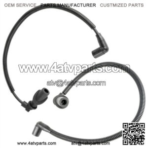 Ignition Coil Spark Plug Wire 47cm and 59.3cm for Polaris Sportsman 800 EFI 2005 (For: Polaris)