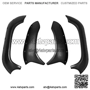 04-07 Yamaha 660: ATV Fender Flares - 2" Textured Black