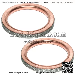 2 Exhaust Muffler Pipe Gaskets for Yamaha Raptor 660R YFM660R 2001-2005