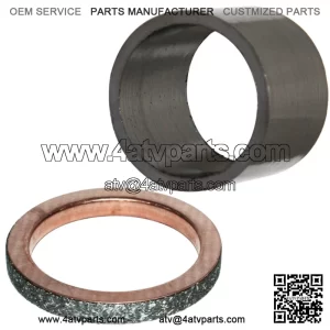 Exhaust Pipe Muffler Gaskets for Yamaha Big Bear 350 YFM350FW 4X4 1987-1999