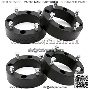 4x 2" Wheel Spacers 4/156 for Polaris Sportsman 400 500 600 700 800 ATV UTV RZR/Adapters 4x156 16X 3/8-24x1 (3/8") Studs,131mm Bore