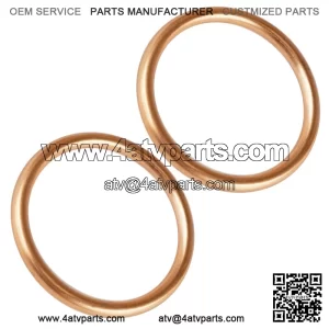 2 Exhaust Pipe Gaskets for Honda TRX400EX TRX400X Sportrax 400 2X4 1999-2013 (Fits: Honda)