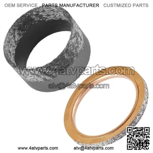 Exhaust Muffler Pipe Gasket Kit for Yamaha Raptor 700 700R SE YFM700 2015-2022