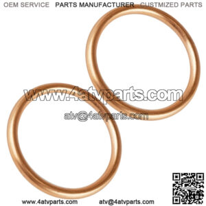 2 Exhaust Pipe Gaskets for Honda TRX400EX TRX400X Sportrax 400 2X4 1999-2013