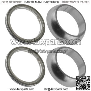 Exhaust Muffler Silencers Pipe Gasket Kit for Can-Am Commander Max 1000R 2018-19 (For: Can-Am)