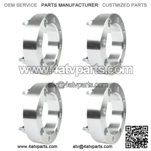 4x137 Wheel Spacer 1.5" 110mm M10x1.25 For 1991-1996 Kawasaki Mule 500 Silver X4