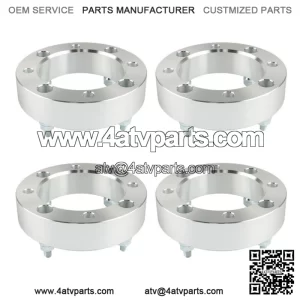 4x137 Wheel Spacers 2" 110mm M10x1.25 For 1991-1996 Kawasaki Mule 500 Silver X4