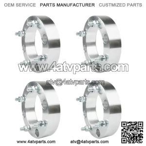 GENRICS Wheel Spacers For Kawasaki Mule 600 4x137 2" 110mm M10x1.25 4Pcs Silver