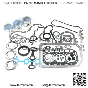 Kawasaki 3010 4010 Mule DIESEL Engine Rebuild Kit w .25 OVERSIZE Pistons & Rings
