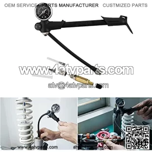 Bomba de horquilla de choque de aire de 300 psi con mango de goma, kit de herramientas de llenado de aguja de nitr??geno, compatible con ATV UTV motocicleta, Road King Classic EFI FLHRCI, Street Glide