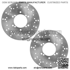 Two Brake Disc Rotor Front for Polaris Xpedition 425 4x4 ATV 2001 2002