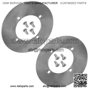 2x Front Rear Brake Disc Rotor w/Bolts for Yamaha Viking 700 YXM700 EPS 2014-22