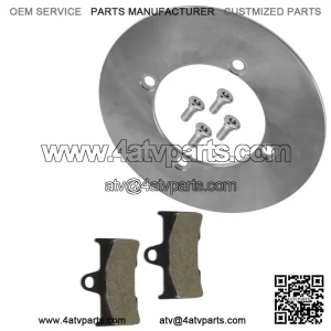 Rear Brake Disc w/Bolt & Pads for Yamaha YXM700 Viking VI 2015-18 / SE 2015-2017