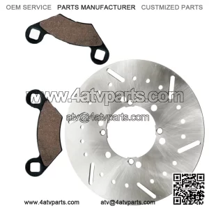 Front Brake Disc Rotor Pad For Polaris Xplorer 400 400L 4X4 1995 1996 1997-2000
