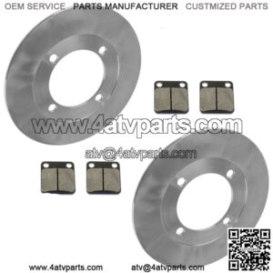 Front L & R Brake Disc & Pads For Suzuki Vinson 500 LTA500F LTF500F 4X4 2002-07