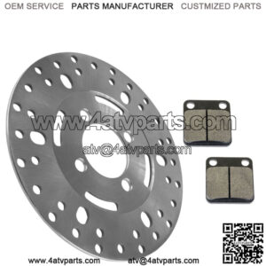 Front L/R Brake Disc with Brake Pads for Yamaha Big Bear 400 2x4 4x4 2001-2006