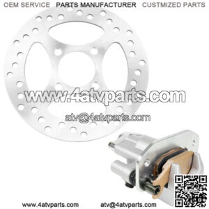 Rear Brake Caliper Disc W/ Pads For Yamaha Raptor 700 700R YFM700R 2006 - 2012