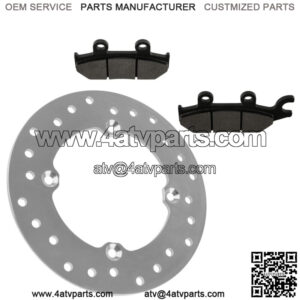 Front Left Brake Disc with Brake Pads for Can-Am Commander Max 1000 2014-2017