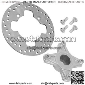 Rear Brake Disc w/Bolt & Flange for Honda Fourtrax 400EX TRX400EX 1999-2008