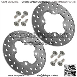 2 Front Brake Disc Rotor fits Honda Rancher 420 TRX420FPM 4x4 2009-2013 w/ Bolt
