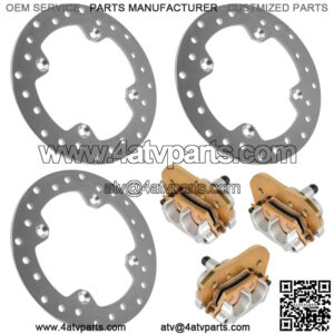 Front/Rear Brake Disc & Caliper Kit for CanAm Outlander MAX 1000R LTD 2018-2022