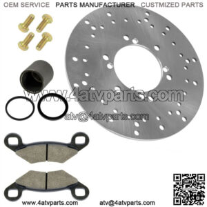 Front Brake Disc Pads Piston Bolt Kit for Polaris ATV 5243676 2202412 1930665