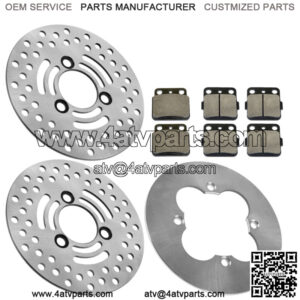 For Suzuki Quadsport Z400 Front Rear Brake Discs w/ Pads LTZ LT-Z400Z 2003-2013