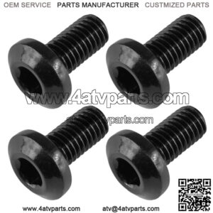 4x Brake Disc Hex Socket Button Bolts for Yamaha Blaster 200 1988 1989 1990-2006