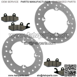 Front Brake Discs With Pads For CanAm Commander Max 1000 2014-2015 (For: Can-Am)