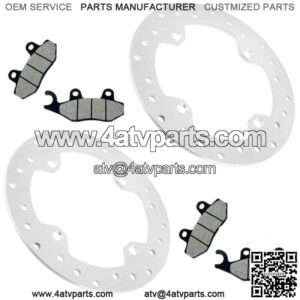 2 Rear Brake Rotor Disc w/ Pad Fits Can-Am Commander MAX 1000R 2017- 2020 (For: Can-Am)