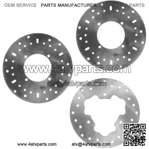 Front Left / Right and Rear Brake Disc Rotor for Polaris 5244314 and 5253186
