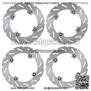 4 Front Rear Brake Disc Rotors for Can-Am Maverick X3 MAX Turbo R & RR 2017-2023