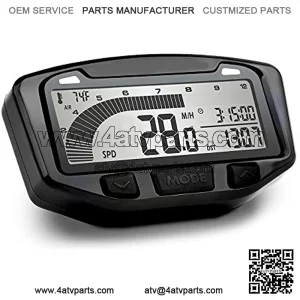 752-120 Black Vapor Digital Speedometer Tachometer Gauge Kit, 1985-2013 Polaris Trail Blazer