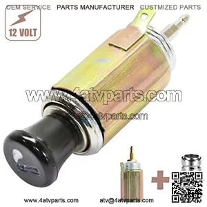 Car Cigarette Lighter DC 12V, Universal Cigarette Lighter Replacement Socket Plug for Car, Boat, Truck, RV, ATV