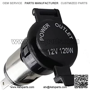 Auto Lighter Socket 12V/24V Splitter Power Adapter Plug Outlet Parts Waterproof Cigarette Lighter Plug Socket Universal for Car Boat Motorcycle Truck