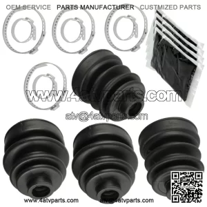 2 Rear Axle Inner Outer CV Boot Kit for Yamaha 660 YXR660F 4WD 2005-2007