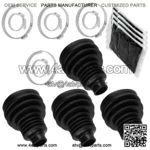 2 Rear Axle Inner And Outer CV Boot Kits for Polaris RZR S 800 EFI 2009 2010