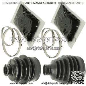 Front Axle Outer And Inner CV Boot Kit for Yamaha Grizzly 550 YFM550 4X4 09-14