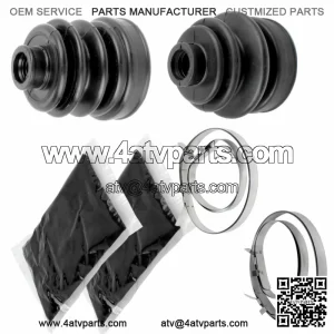 Rear Axle Inner Outer CV Boot Kit for Yamaha 450 YXR450F 4WD 2006-2009