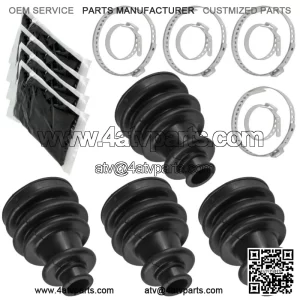 2 Front Right Left Axle CV Boot Kit for Polaris Ranger 500 4X4 EFI 2008-2013
