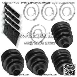 2 Front Axle Inner Outer CV Boot Kit for Yamaha Big Bear 400 YFM400F 2000 2001