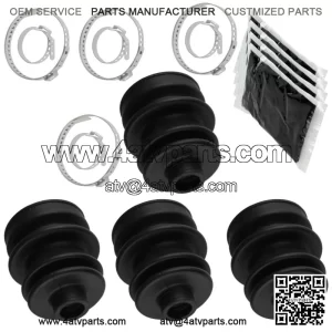 2 Front Axle Inner Outer CV Boot Kit for Arctic Cat 250 300 400 454 500 4X4