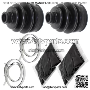 Front Axle Outer And Inner CV Boot Kit for Kawasaki Prairie 650 KVF650 2002 03