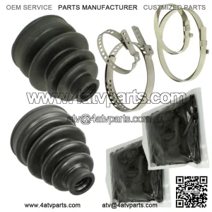 Rear Axle Inner Outer CV Boot Kit for Yamaha Kodiak 450 YFM450F 4X4 2005 2006
