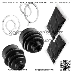 Rear Axle Inner Outer CV Boot Kit for Yamaha Grizzly 450 YFM450 4X4 2011 - 2014