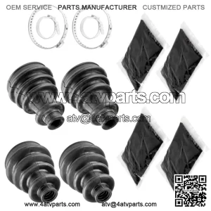 2 Front Axle Inner Outer CV Boot Kit fits Polaris Sportsman 500 400 600 4x4 2005